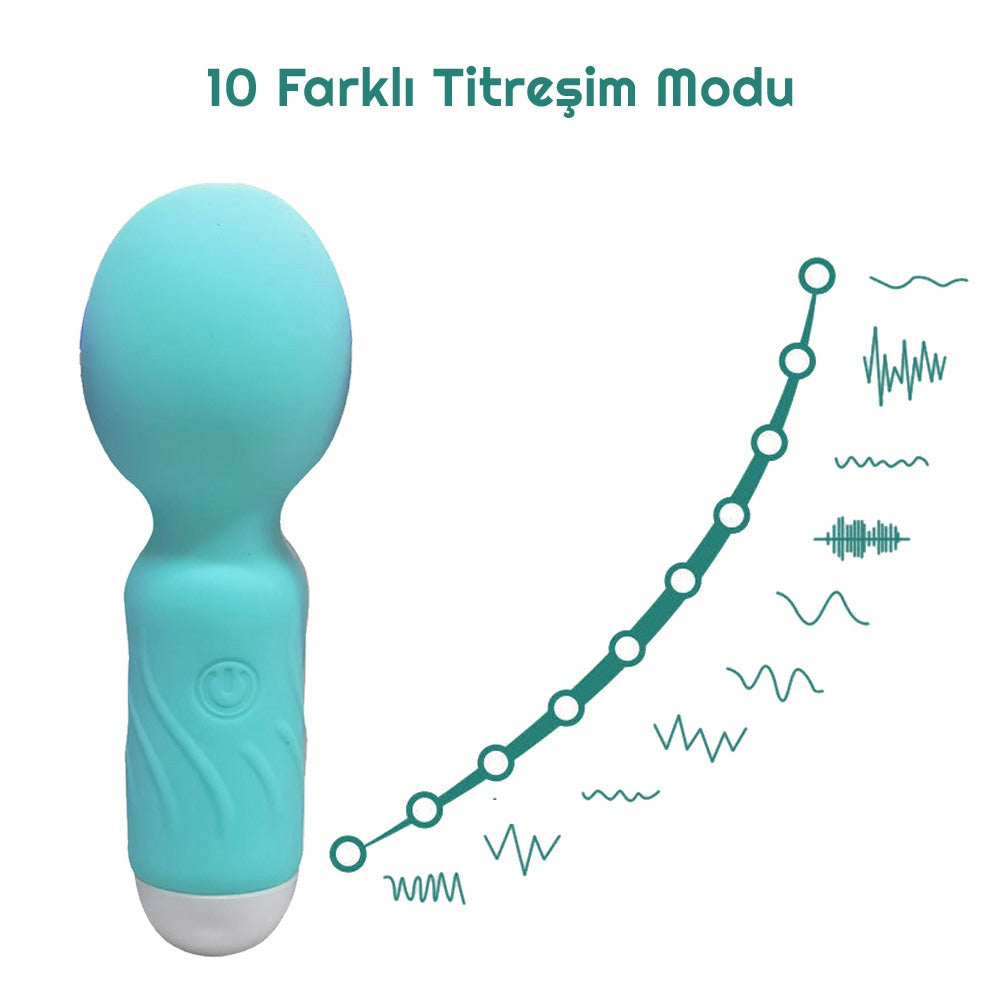 USB Şarjlı Mini Wand Vibratör