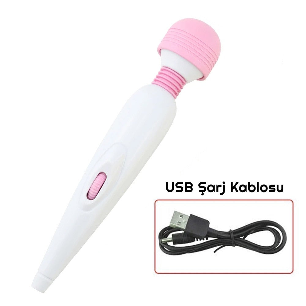 USB Şarjlı  Wand Vibratör