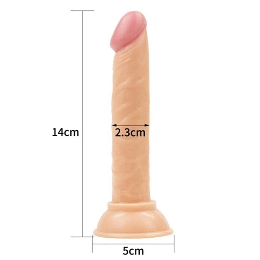 14cm Vantuzlu Gerçekçi Dildo