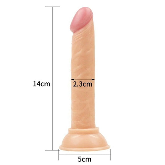 14cm Vantuzlu Gerçekçi Dildo