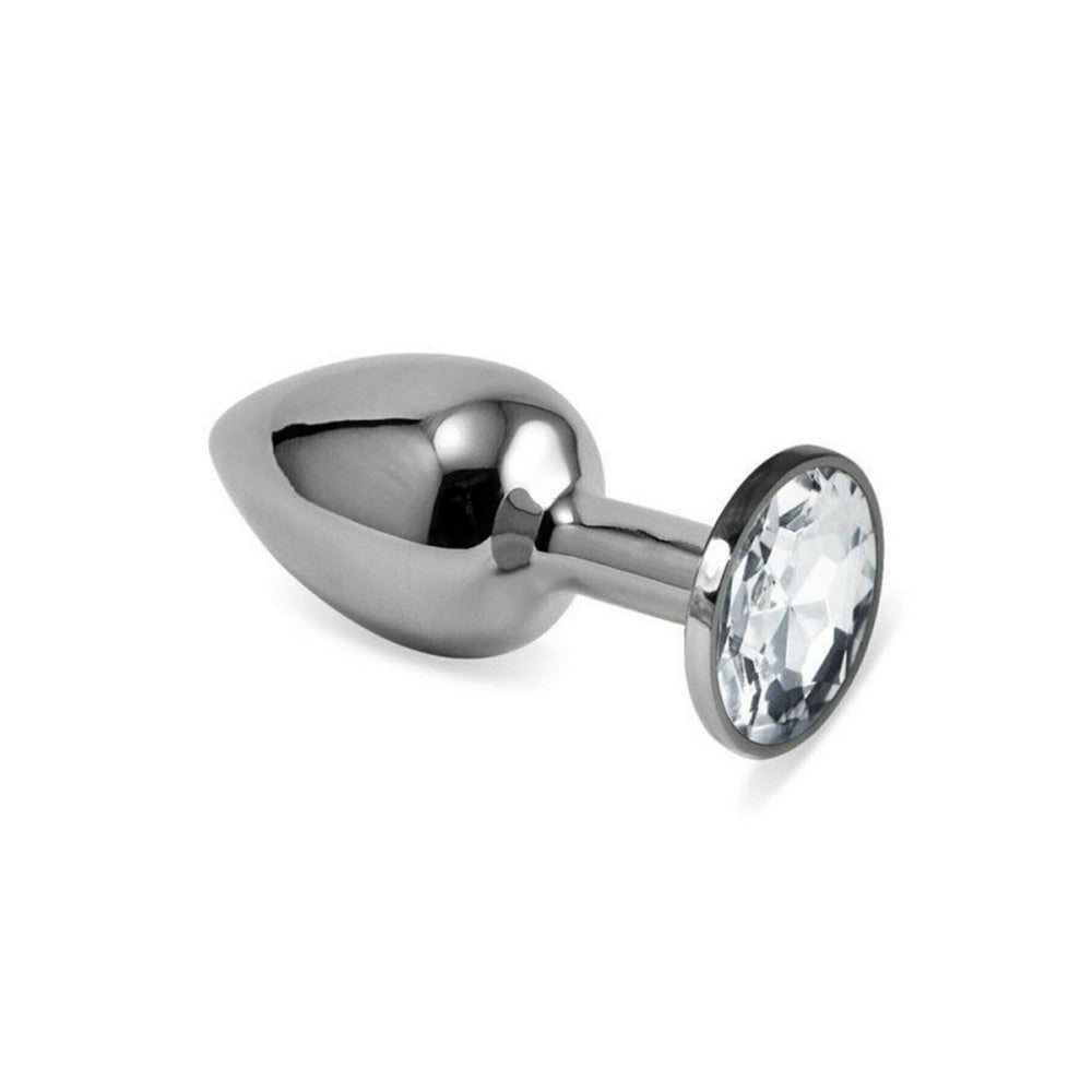 Paslanmaz Çelik Metal Taşlı Anal Tıkaç (Plug) - 7cm